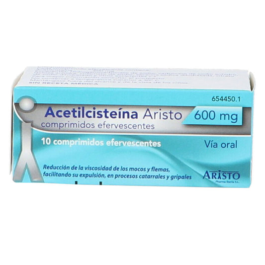Aristo Acetilcisteina 600 mg 10 comprimidos Efervescentes