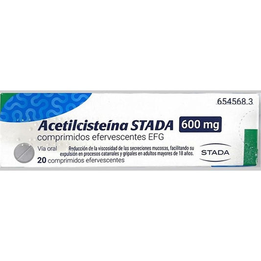 Stada Acetilcisteina Efg 600 mg 20 comprimidos Efervescentes