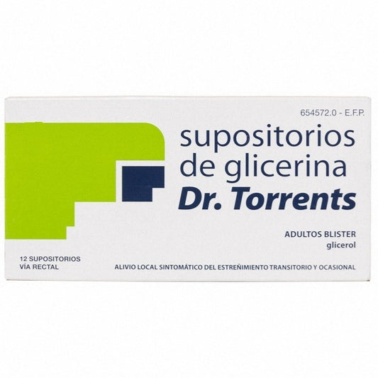 Supositorios Glicerina Dr Torrents Adultos 12 Supositorios Blíster