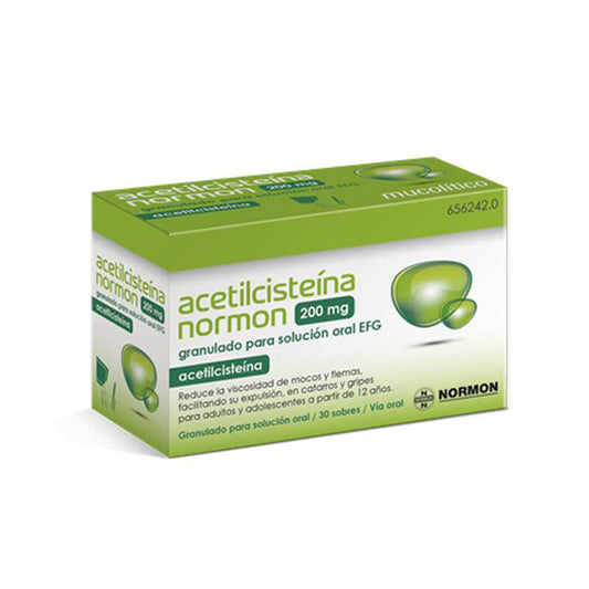 Acetilcisteina Normon Efg 200 mg 30 sobres Granulado