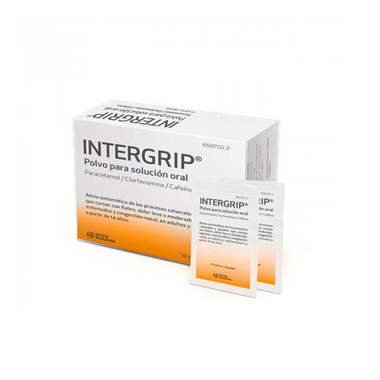 Intergrip 10 sobres Polvo Solucion Oral
