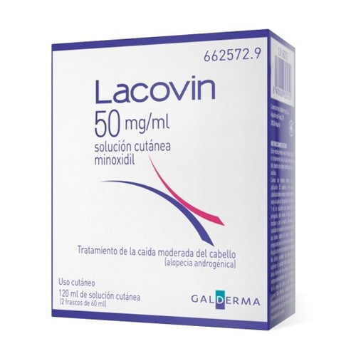 Lacovin 50 mg/ ml Solución Cutánea 2 Frascos x 60 ml