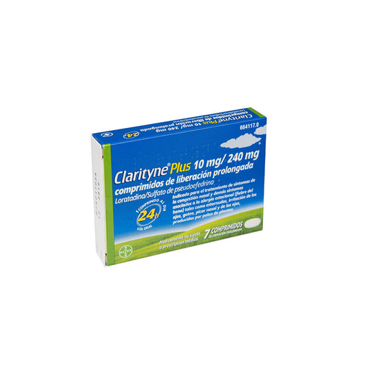 Clarityne Plus 10 mg/240 mg 7 Comprimidos