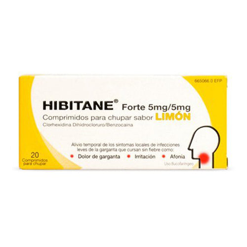 Hibitane Forte Limón 20 comprimidos Para Chupar