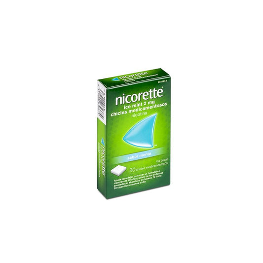 Nicorette Ice Mint 30 Chicles 2 Mg