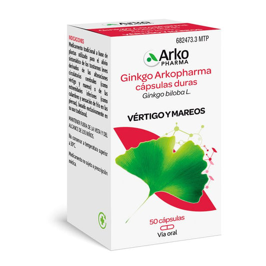 Arkopharma Ginkgo , 180 mg 50 cápsulas
