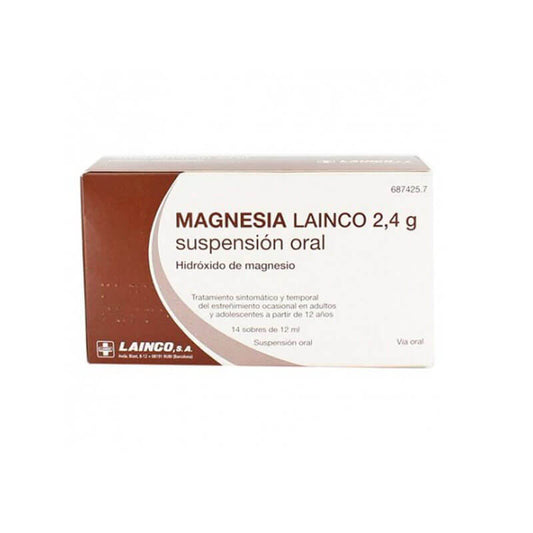 Magnesia Lainco 2.4 gr, 14 Sobres