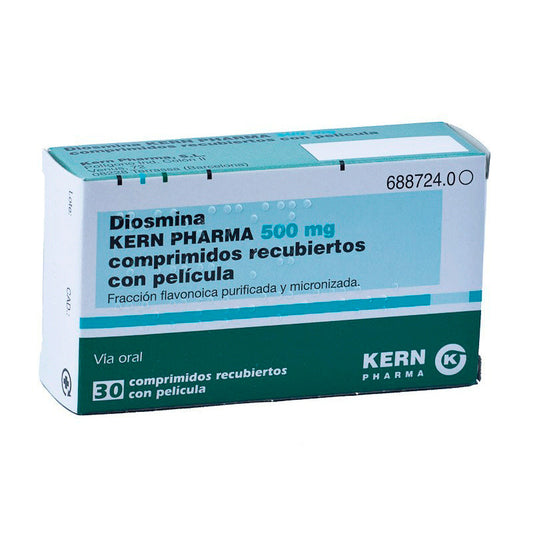 Diosmina Kern Pharma 500 mg, 30 Comprimidos Recubiertos