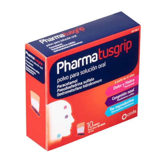 Pharmatusgrip 10 sobres Polvo Solución Oral