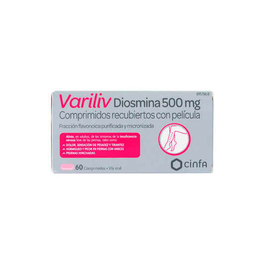 Variliv Diosmina Cinfamed 500 mg 60 Comprimidos