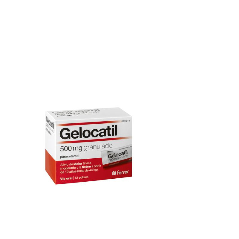 Gelocatil 500 mg Granulado 12 sobres
