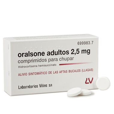 Oralsone Adultos 2,5 mg 12 comprimidos Para Chupar