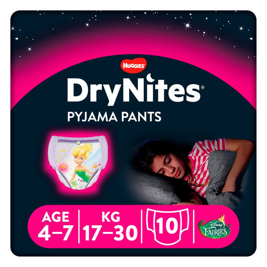 Drynites Idade 4-7 anos (17-30Kg) Menina, 10 unidades