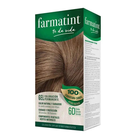 FARMATINT COLORAÇÃO 6D LOIRO ESCURO DOURADO CLÁSSICO