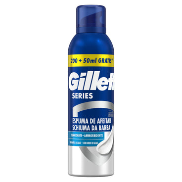 Gillette Series Manteiga de Cacau Espuma de Barbear Suavizante , 250 ml