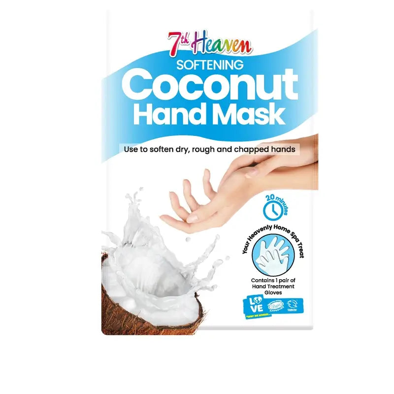 7 Heaven Coconut Moisturising Hand Mask , 1 unidades