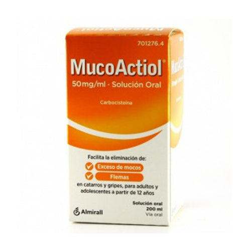 Mucoactiol 50 mg/ ml Solución Oral 200 ml