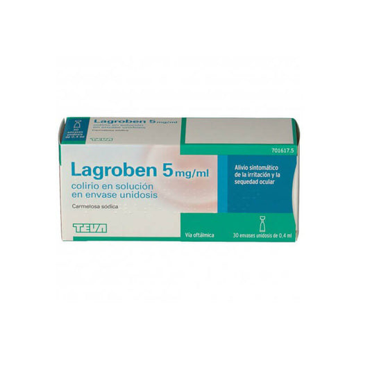 Lagroben 5 Mg/ ml Colirio 30 Monodosis x 0.4 ml
