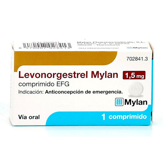 Levonorgestrel Mylan EFG 1,5 mg, 1 Comprimido