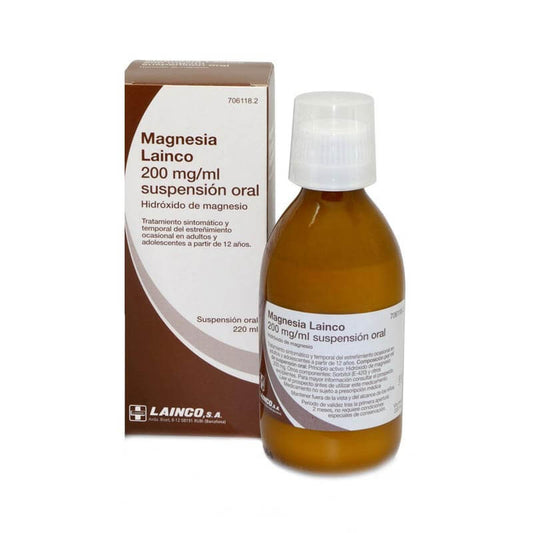 Magnesia Lainco 200 mg/ml Suspensión Oral 220 ml