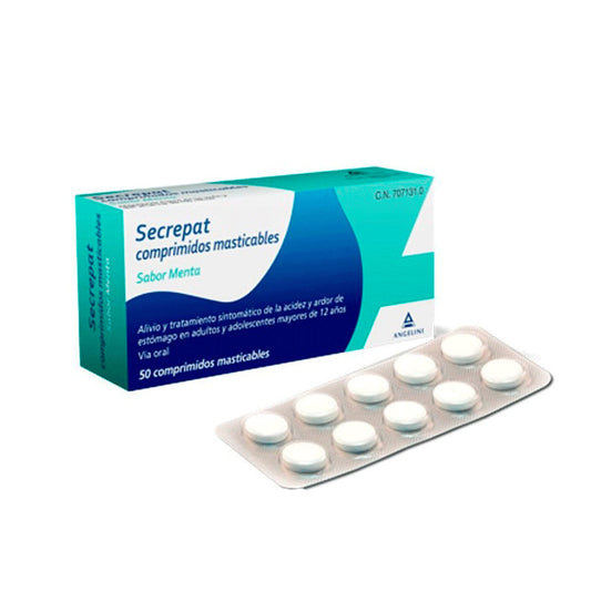 Secrepat Sabor Menta, 50 Comprimidos Masticables