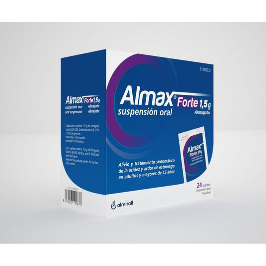 Almax Forte 1,5 g 12 saquetas Suspensão oral