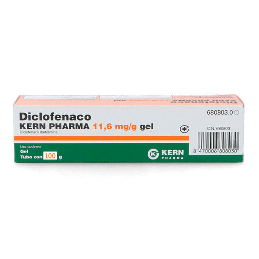 Diclofenaco Kern Pharma 11,6 Mg/G Gel Cutaneo - 1 Tubo 100 G