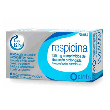 Respidina 120 mg Liberación Prolongada 14 Comprimidos