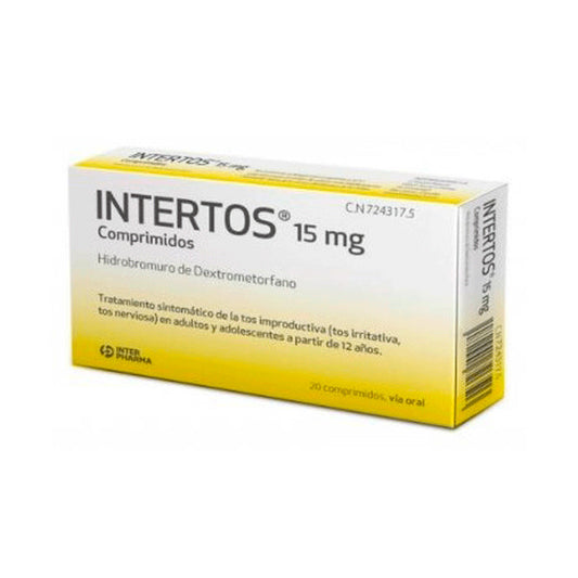 Intertos 15 Mg, 20 comprimidos