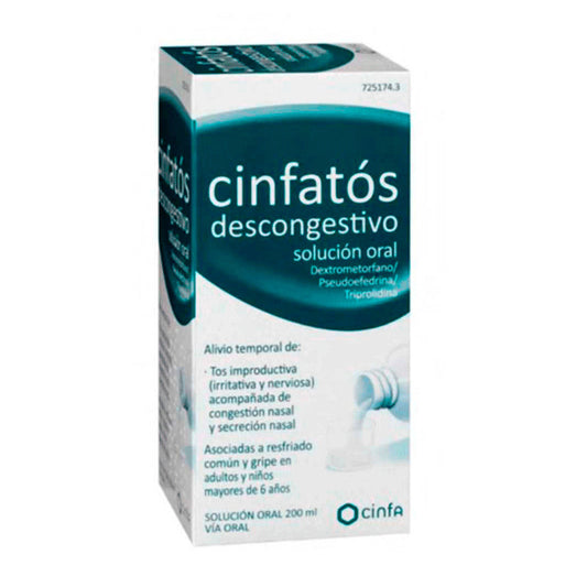 Cinfatos Descongestivo Solucion Oral, 200 ml