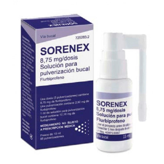 Sorenex 8,75 mg Solución Para Pulverización Bucal - 1 Frasco 15 ml