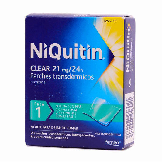 Niquitin Clear 21 mg/24H, 28 Parches Transdermicos 114 mg