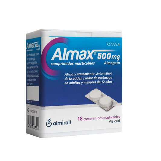 Almax Dose Única 500 mg, 18 Comprimidos