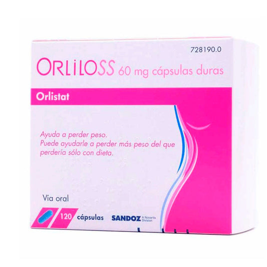 Orliloss 60 mg, 120 Cápsulas Duras