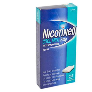 Nicotinell Cool Mint 2 mg 24 Chicles Medicamento