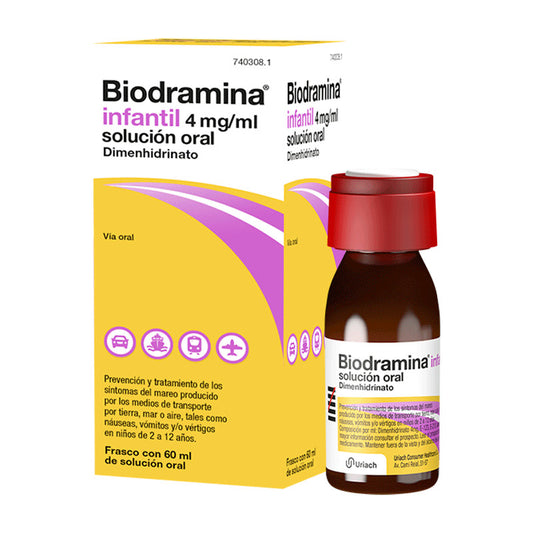 Biodramina Infantil 4 mg Solución Oral 60 ml
