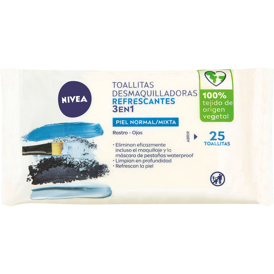 NIVEA Biodegradable Handling Wipes 2x1- Refrescantes (pele normal/mista)