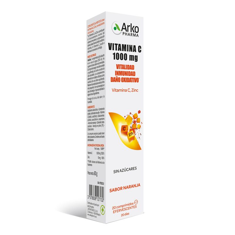 Arkovital Vitamina C 1000mg Embalagem 2x20 Comprimidos Arkopharma