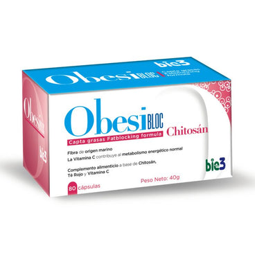 Bie3 ObesiBLOC Chitosan 500 mg 80 cápsulas