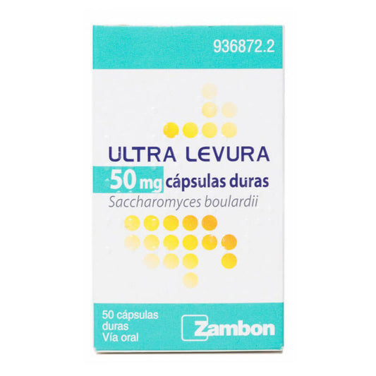 Ultra Levura 50 mg 50 Cápsulas Duras