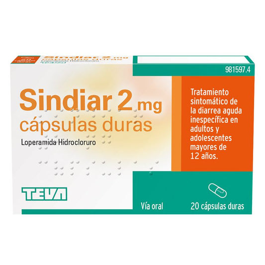 Sindiar 2 mg 20 cápsulas