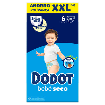 Dodot Baby-Dry Nappies Tamanho 6 , 128 unidades