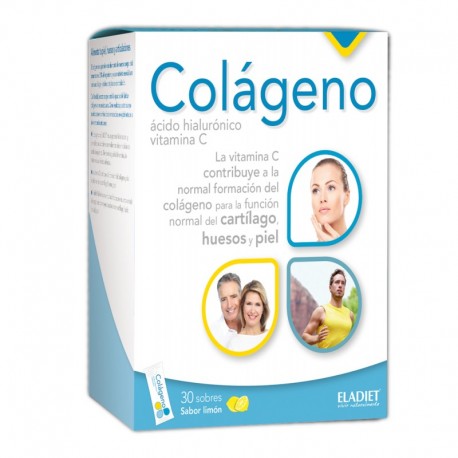 Eladiet Colagénio + Ácido Hialurónico + Vit C, 30 Envelopes