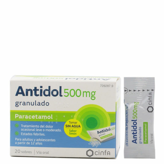 Antidol 500 Mg , 20 sobres granulado oral