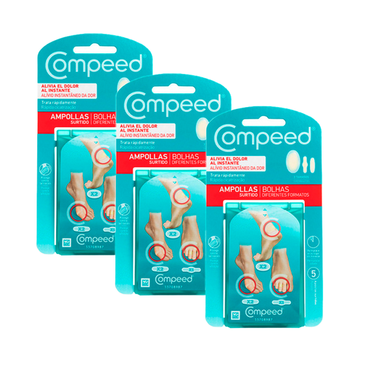 Embalagem 3 Compeed Pack Blisters mistos, 3x5 unidades