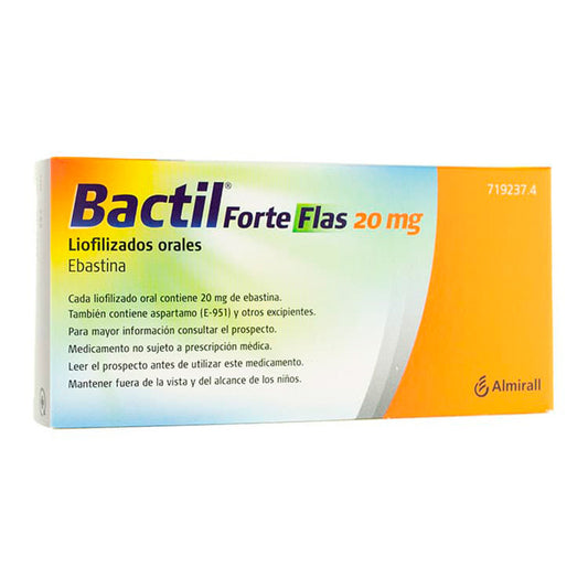 Bactil Forte Flas 20 mg Liofilizados Orales