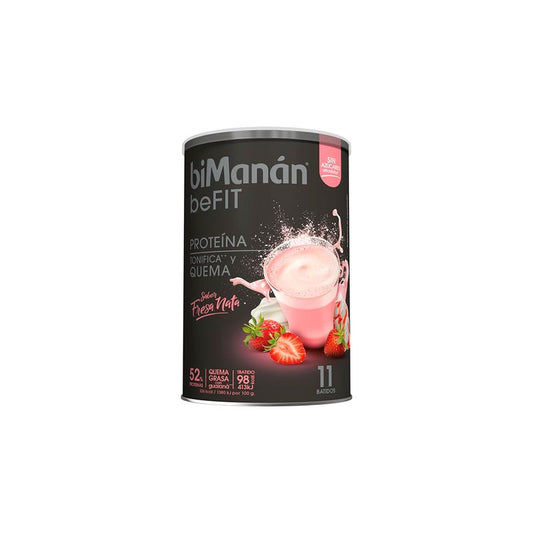 Bimanán Be Fit Batido de Creme de Morango (Com Guaraná), 330 g