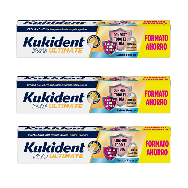 Kukident Triplo Pro Ultimate Fresh Flavour, 3 X 57 Gr