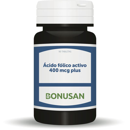 Bonusan Acido Folico Activo Plus, 400 Mcg      