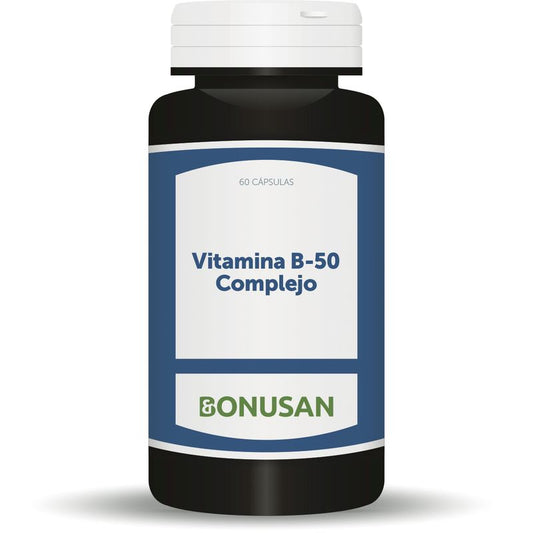 Bonusan Vitamina B-50 Complejo , 60 cápsulas   